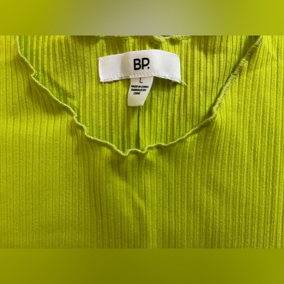 BP Yellow Green Tank Top Vibrant Sleeveless Top NWT - Picture 2 of 3
